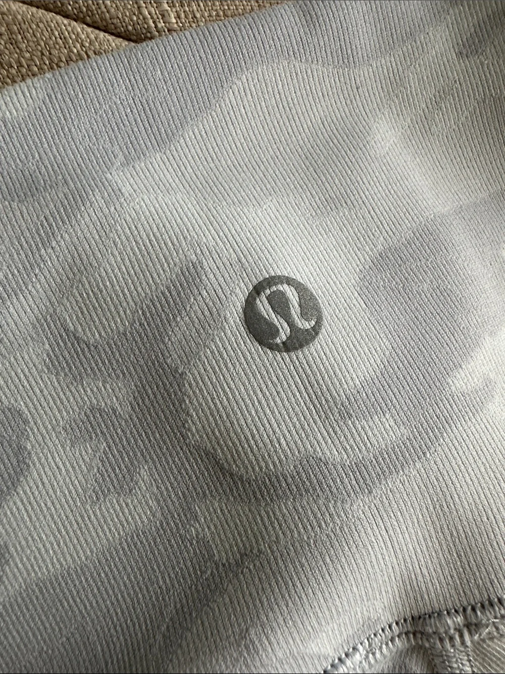 lululemon athletica Light Gray Camo Leggings